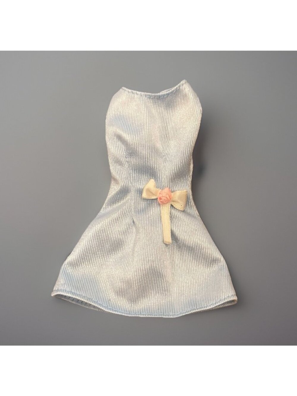 1990’s Genuine Barbie Blue Mini Dress Fashion Avenue Sheath Dress w/ Rose & Bow